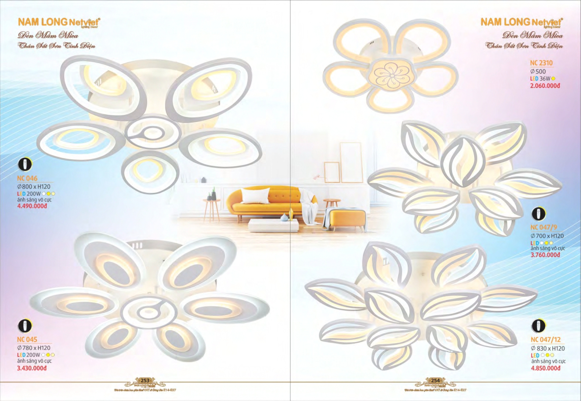 Bảng giá đèn trang trí Nam Long